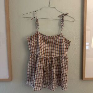 Plaid Spaghetti Strap Top